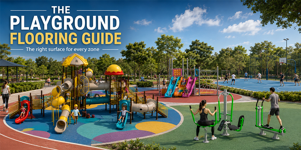 Playground Flooring & Fall-Safety Standards: Rubber Flooring, Sports Courts & Jogging Tracks Compared